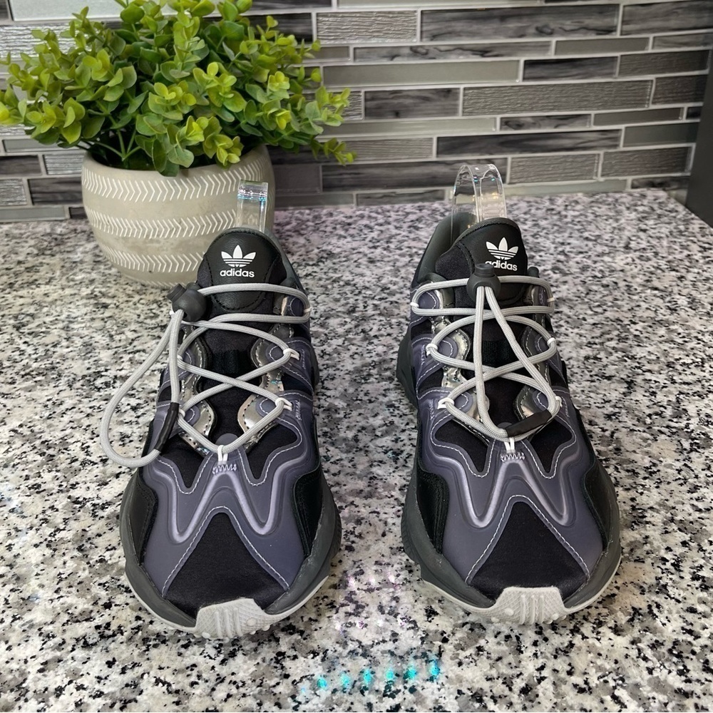 adidas Black and Gray Athletic Shoes - Picture 3 of 9